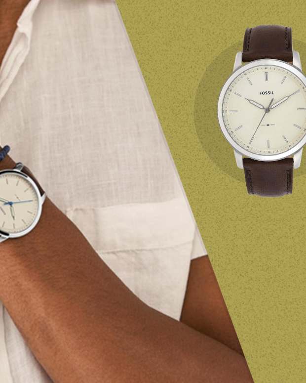 The Fossil Minimalist Watch is on sale right now at Amazon