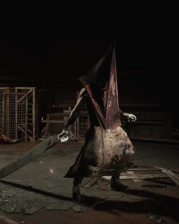 Pyramid Head in the Silent Hill 2 remake