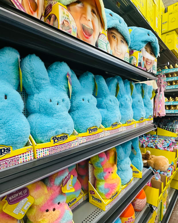Easter items on display, all made in China, at a Walmart in Rosemead, California, on April 11, 2025. Walmart, as a major retailer and a major importer of goods it sells to the American consumer, will be affected by the tariffs as estimates suggest some 70-80% of Walmart's products are sourced from China. (Photo by Frederic J. BROWN / AFP) (Photo by FREDERIC J. BROWN/AFP via Getty Images)