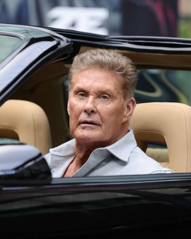 David Hasselhoff attends the "Ze Network" photocall on October 24, 2022 in Cologne, Germany.