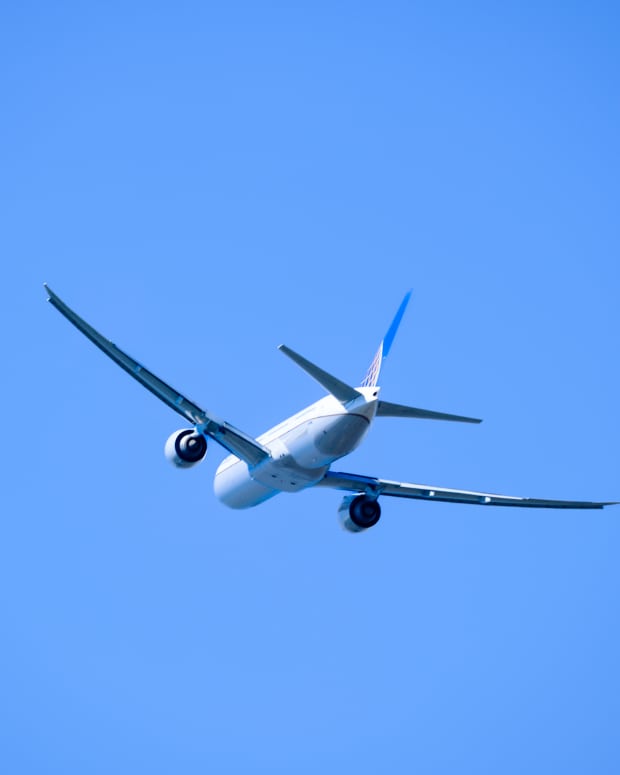 DIEGEM, BELGIUM - APRIL 11: A Boeing 777 (N2748U) from United Airlines takeoff from Zaventem Airport to Washington DC on April 11, 2025 in Diegem, Machelen, Belgium. The Triple Seven, is an American developed and produced long-range wide-body airliner. United Airlines is a major airline in the United States airline based in Chicago. (Photo by Thierry Monasse/Getty Images)