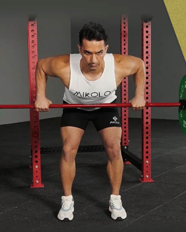 The Mikolo 7-Foot Olympic Barbell, pictured here, is on sale now at Walmart.
