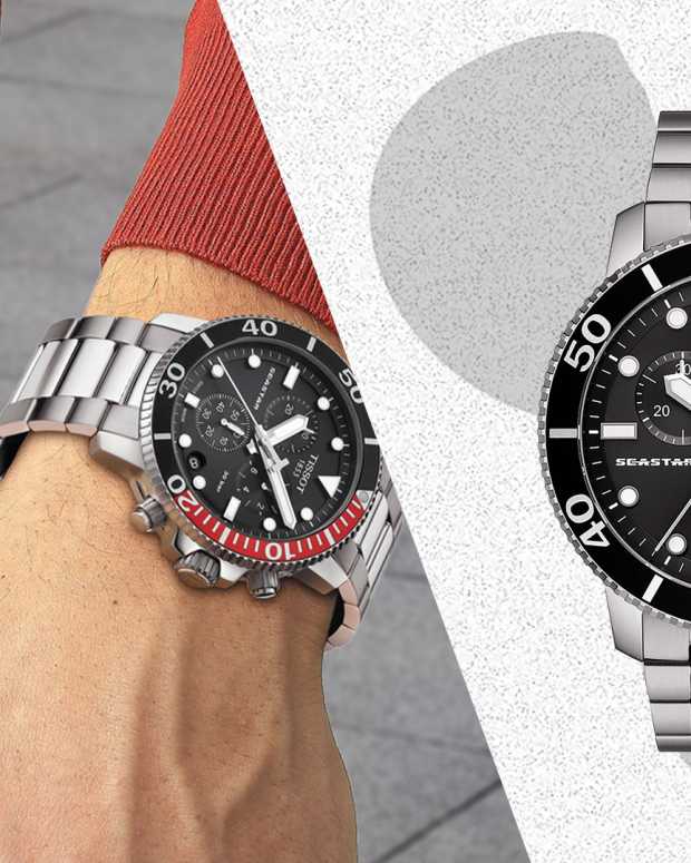 The Tissot Seastar 1000 Chronograph Bracelet Watch is on sale right now at Nordstrom Rack.
