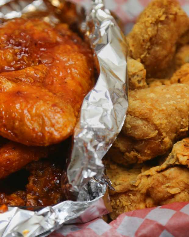 Original and extra spicy Korean fried chicken in Toronto, Ontario, Canada, on March 20, 2022. This is not the chicken sold by the Idaho restaurant.
