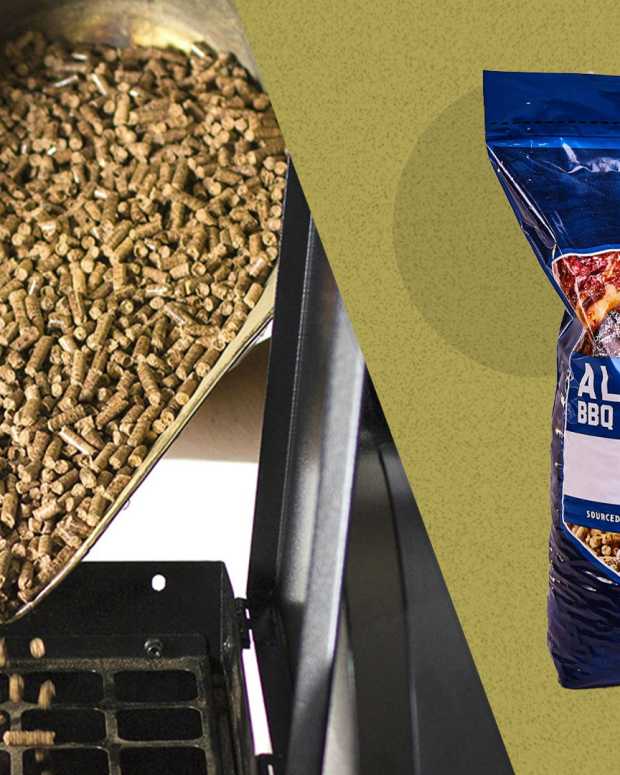 The Pit Boss BBQ Hickory Pellets, 20-Pound Bag, pictured here, is on sale now at Walmart.