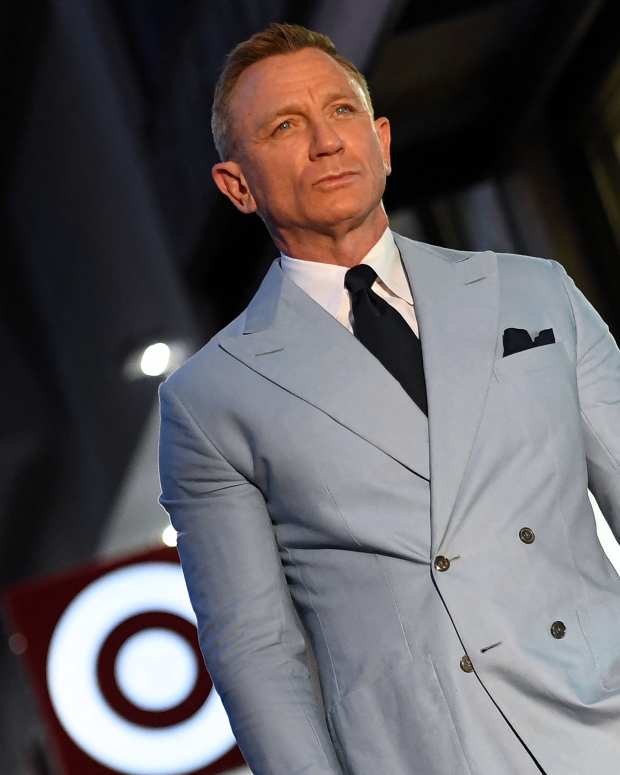 British actor Daniel Craig is honored with a star on the Hollywood Walk of Fame in Los Angeles, California, on October 6, 2021. Craig's star will be located at 7007 Hollywood Boulevard, chosen for Craig's portrayal of James Bond in '007' films. (Photo by VALERIE MACON / AFP) (Photo by VALERIE MACON/AFP via Getty Images)