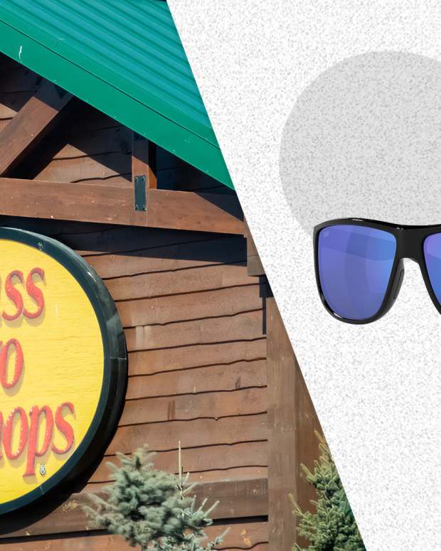 The Costa Del Mar Rincondo Polarized Sunglasses, pictured here, is on sale right now at Bass Pro Shops.