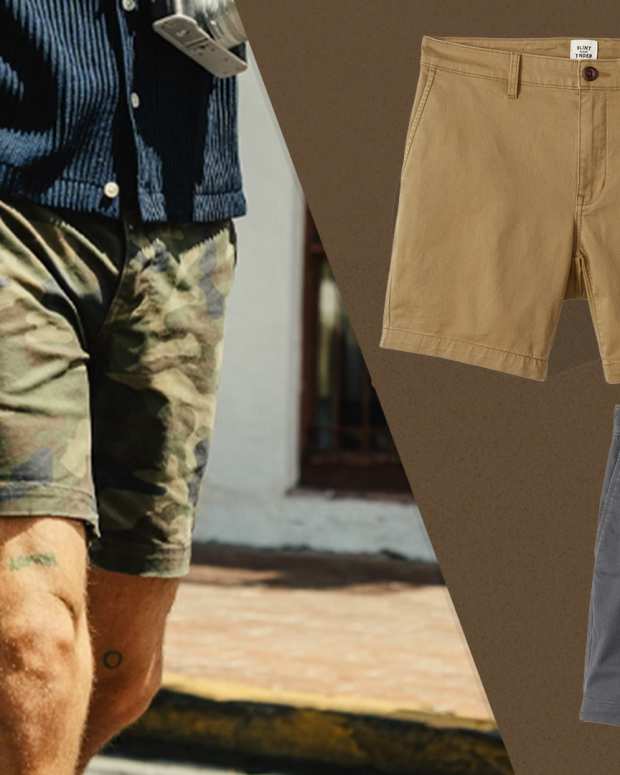 The Flint and Tinder 365 Chino Short, pictured here, is on sale now at Huckberry.