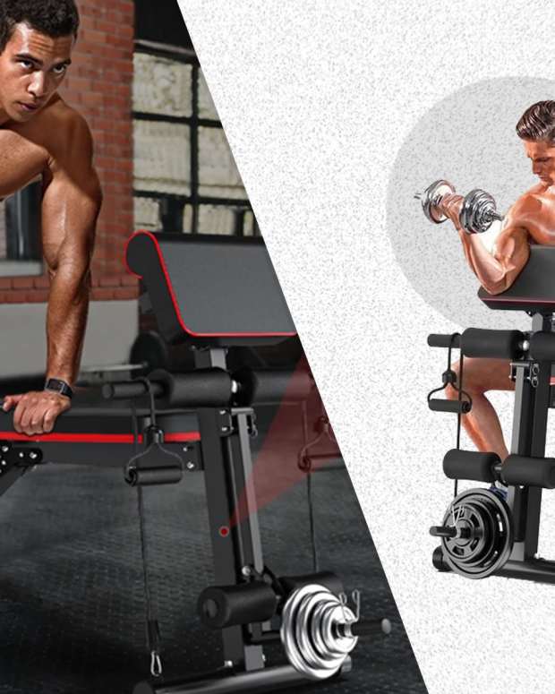 The Gikpal Adjustable Weight Bench is on sale right now at Walmart