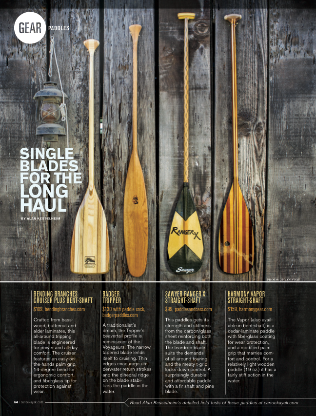 Types Of Canoe Paddles