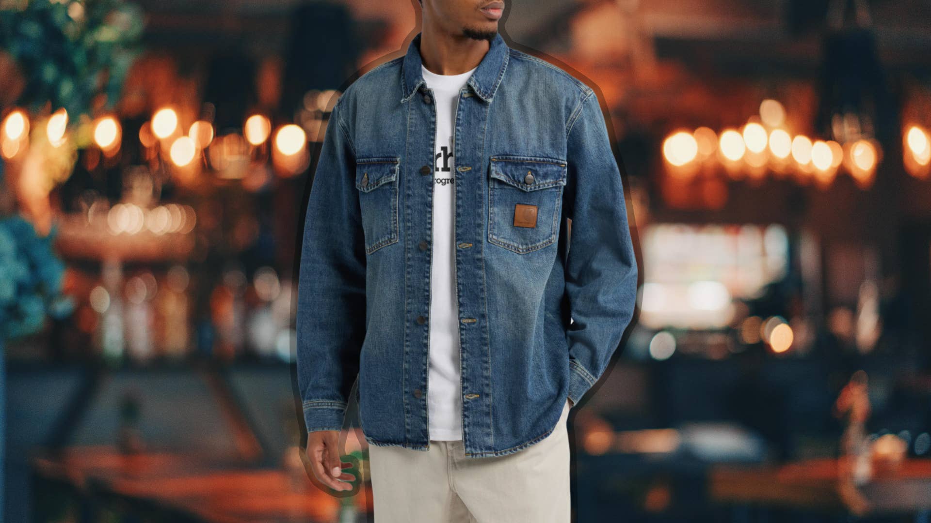 zx denim pattern festival supreme carhartt style jacket