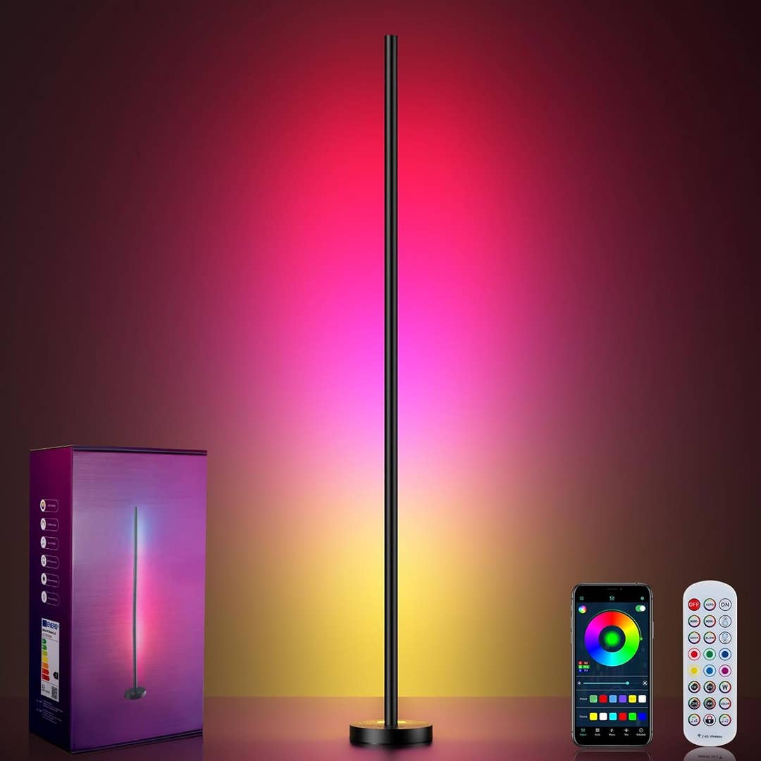 Amazon Is Selling a $35 Smart Floor Lamp, and It Curates the Coolest Vibes