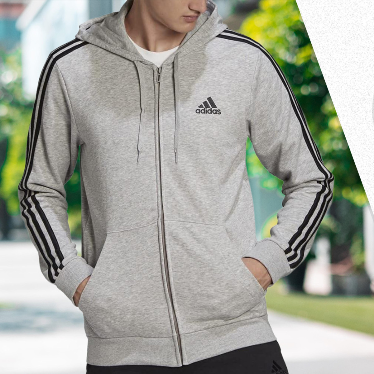 00's“old”adidas“three line“襤褸ジップhoodie 00's“old”adidas“three line“襤褸ジップhoodie