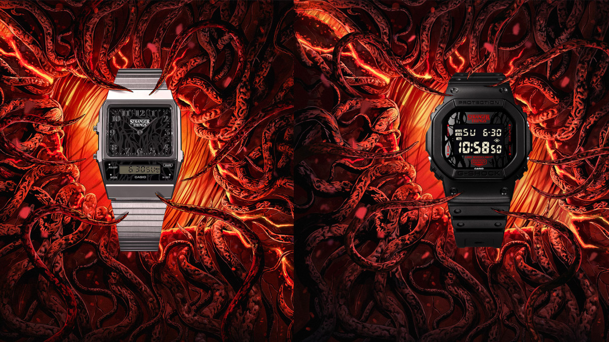 時計 Casio G-Shock Stranger Things DW-5600STT Casio Unveils 'Stranger Things' Watches With Easter Eggs - Men's