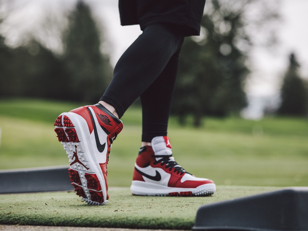 【美品】NIKE AIR JORDAN 1 HIGH GOLF Nike Men's Air Jordan 1 High Spikeless Golf Shoes