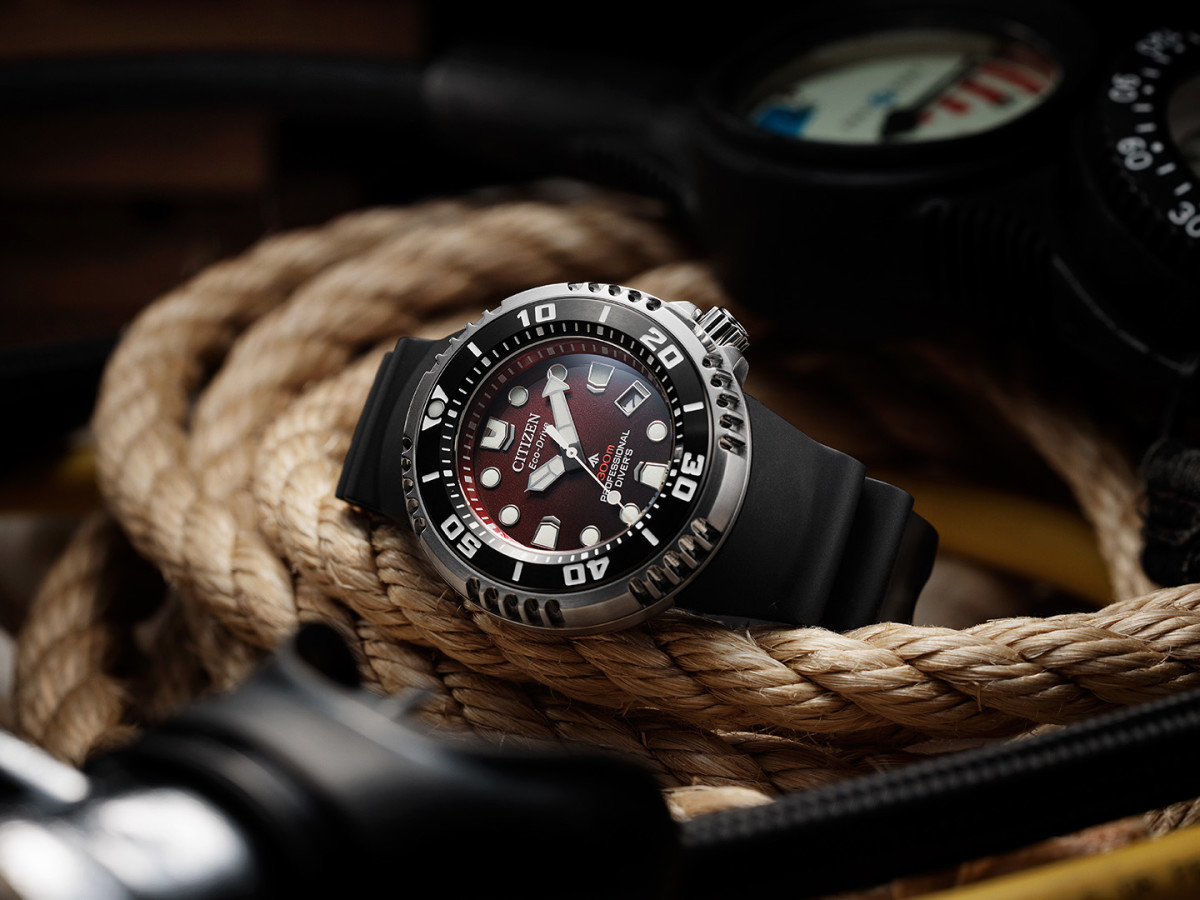 稼働品／CITIZEN Eco-Drive Diver's watch E620 Citizen Eco-Drive Promaster Titanium Land Mine Watch Review
