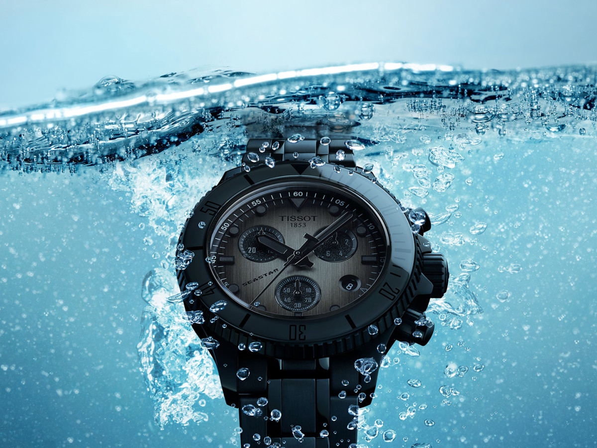 New Tissot 1000 Quartz Seastar Chronograph 38mm Watches - Men's