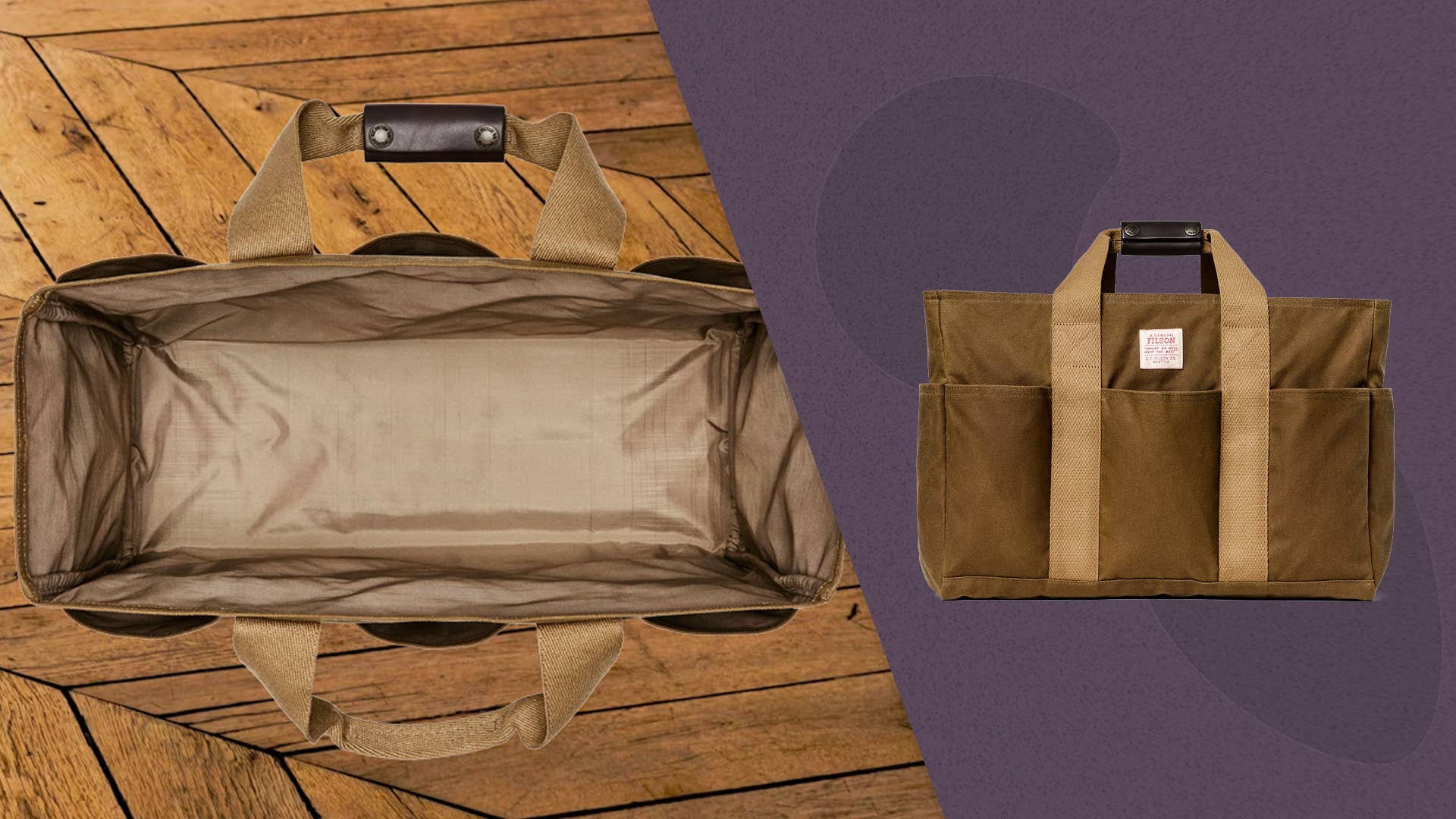 Filson's Rugged Tin Cloth Tote Bag Is 50% Off Right Now - Men's