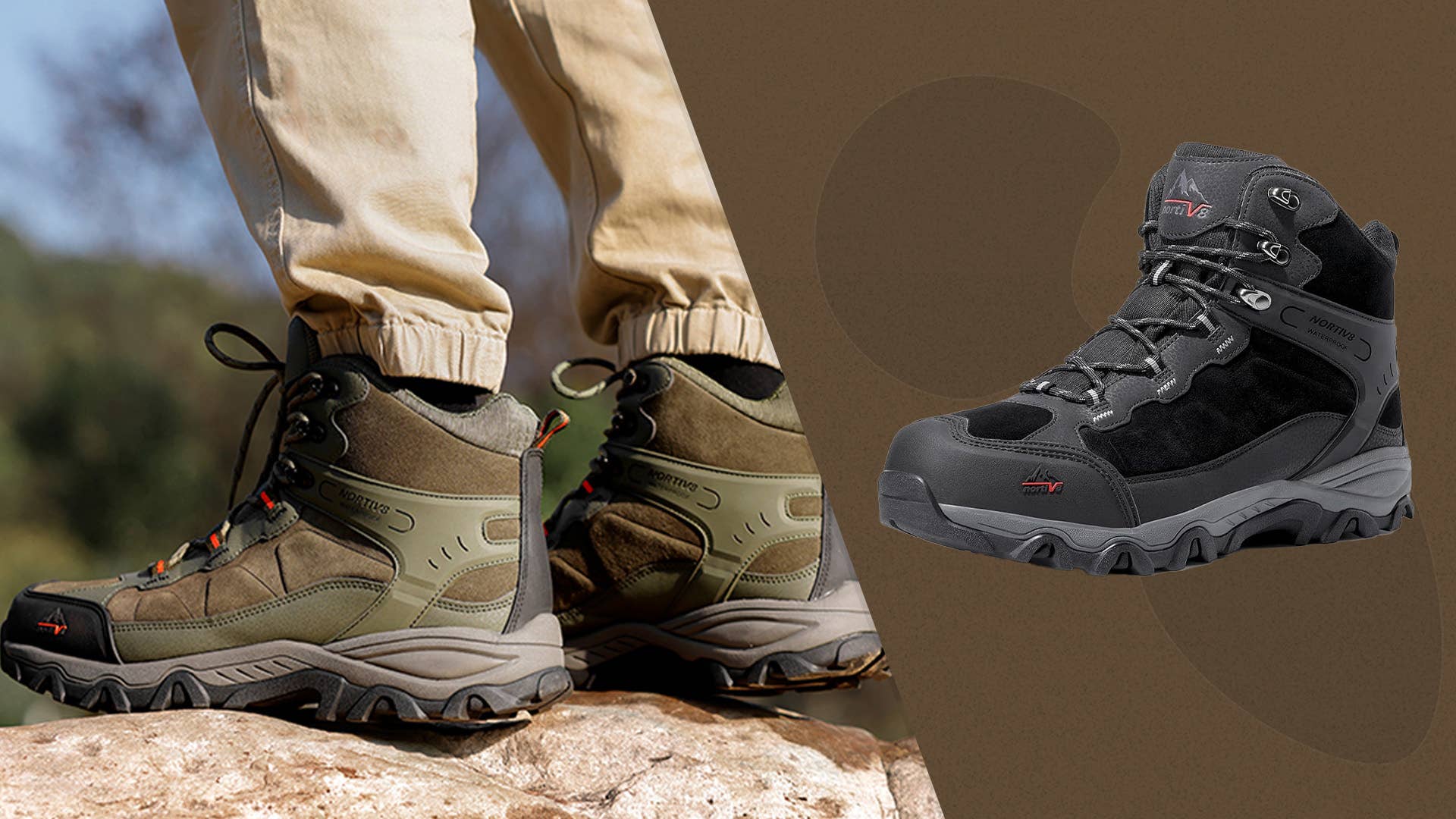 Maelstrom Adventurer Mid Waterproof Boot men’s hiking boots NWT black/olive Amazon.com: Moab Adventure Mid Waterproof Carbon Fiber  main image 2