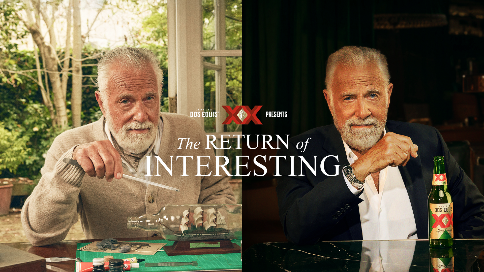 The Most Interesting Man in the World campaign visual