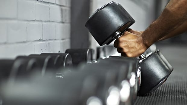 18 Great Cardio Workouts That Don't Require Running 46 dumbbell ladder