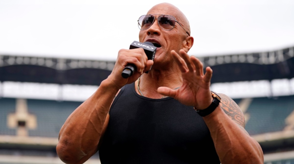 The Rock Trolled Philly After Arriving Late to WrestleMania Event