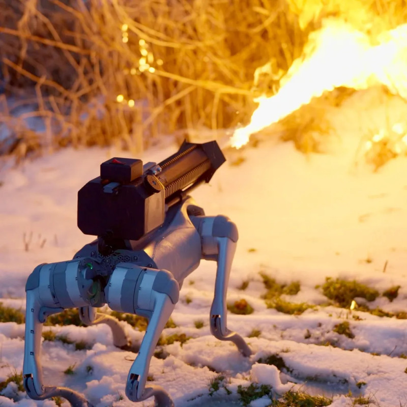 Video: Check Out the Flame-Throwing, Robotic Dog Now Available in the U.S.