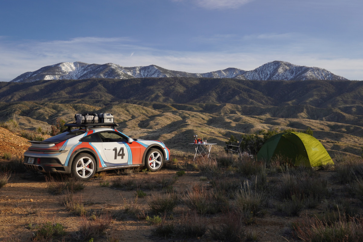Here's What Happens When You Take a Porsche 911 Camping in the Desert.