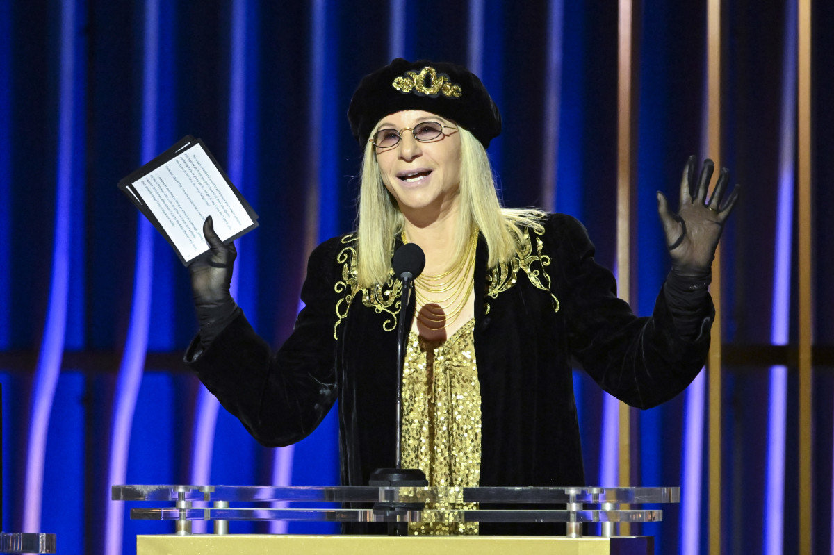 Barbra Streisand at an awards show