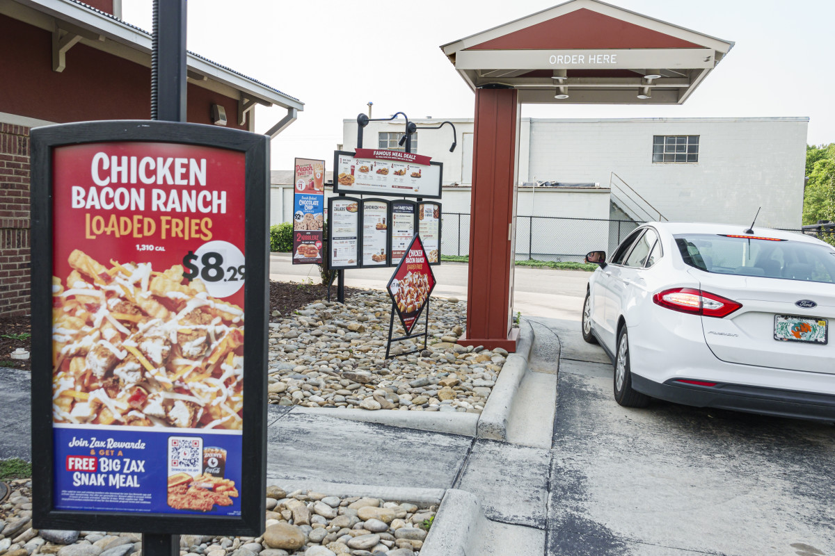 Zaxby's drive-thru in Gastonia, North Carolina