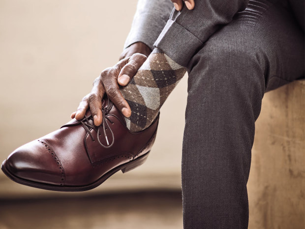 10 Ways to Look Better Instantly 23 chose a bold sock but not a crazy sock