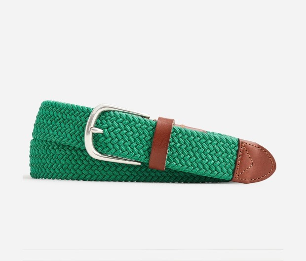 Buckle Up: The Best Men's Belts of 2023 67 jcrewwovenelasticbeltwithroundbuckle2023