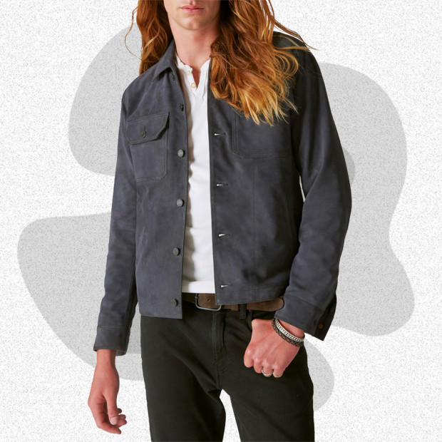 The 15 Best Leather Jackets for Men That Provide Instant Coolness 65 lucky brand suede trucker shirt jacket