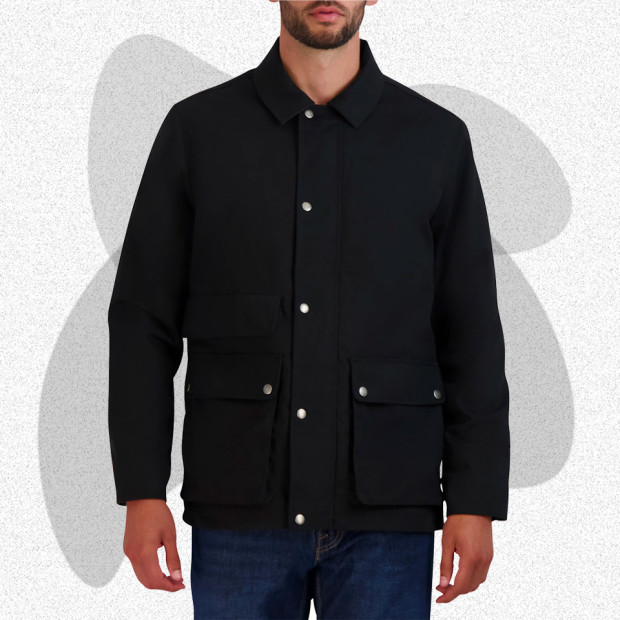 The 11 Best Waxed Canvas Jackets May Keep You Dry, but They’re Dripping With Style 53 cole haan waxed cotton rain shirt jacket