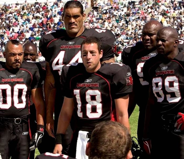 Adam Sandler and Terry Crews in 