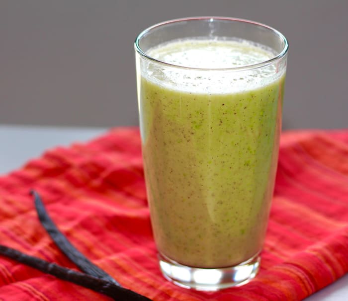 Recipe How to Make High Protein Banana, Vanilla Bean, Edamame Smoothie