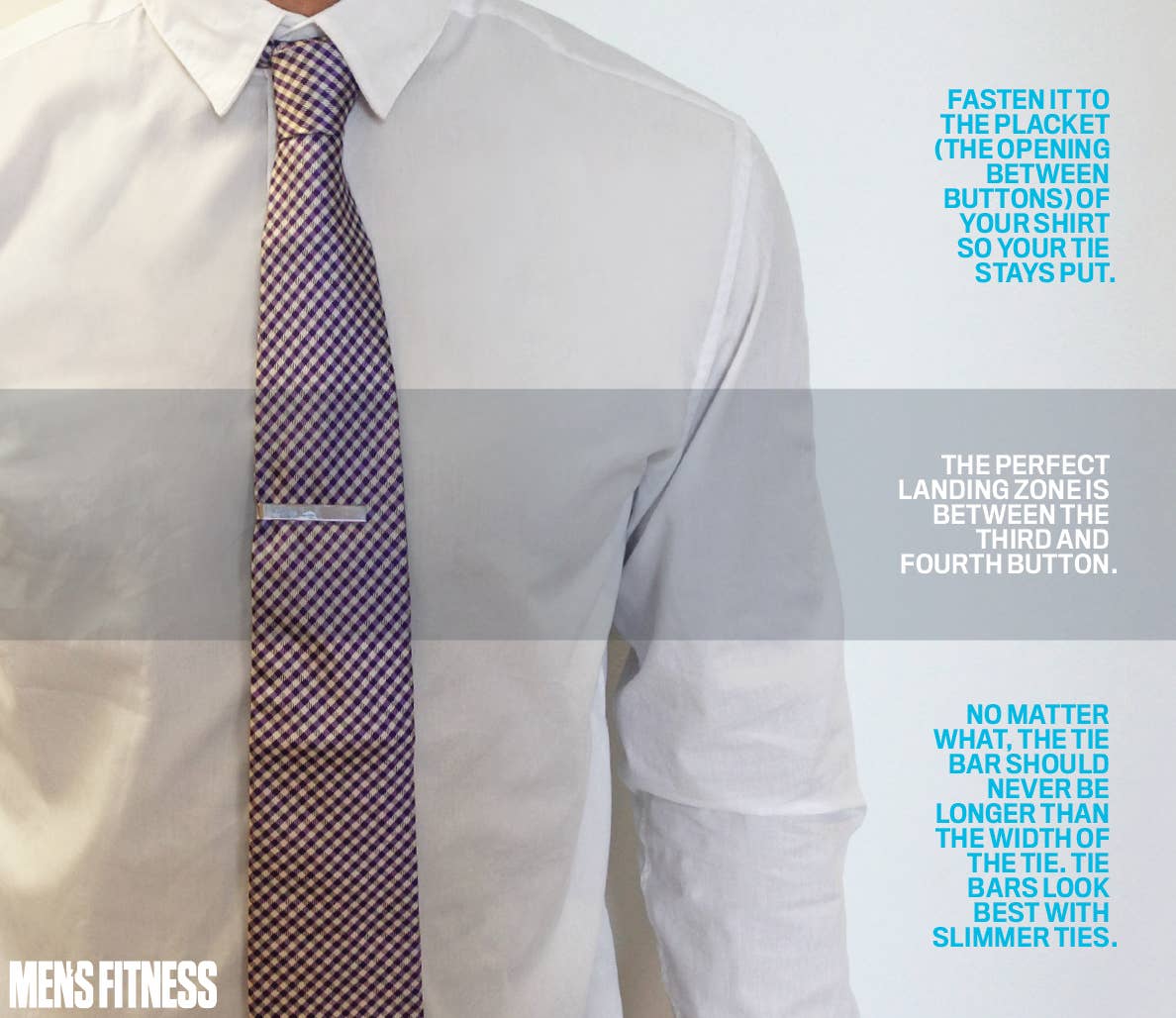 How to Wear a Tie Bar Men's Fitness Men's Journal