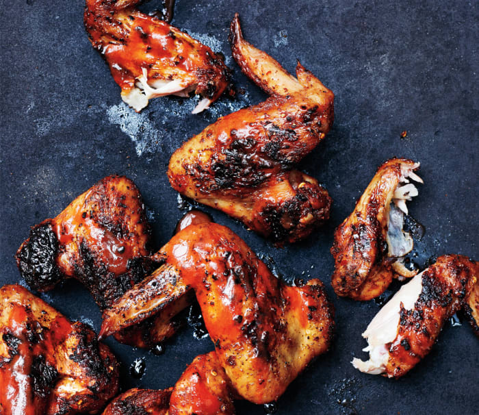 Recipe How to Make DryRub Grilled Hot Wings Men's Journal