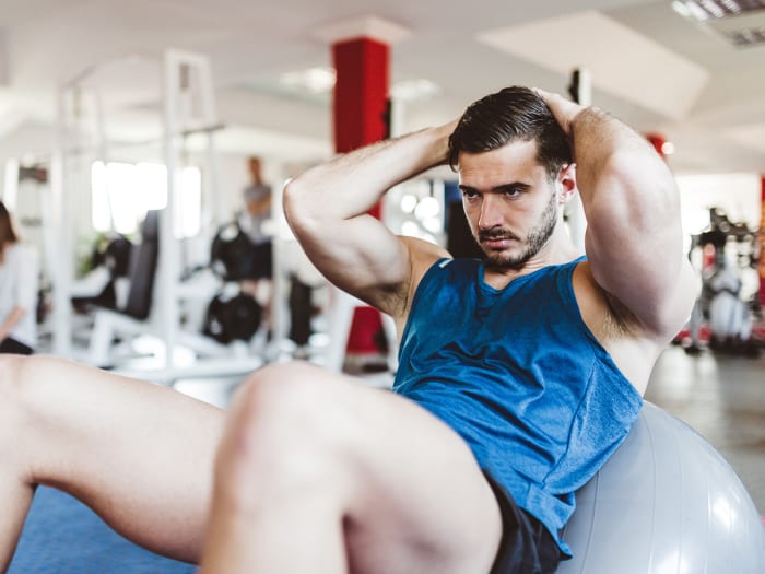 The Best Swiss Ball Abs Workout Men's Journal