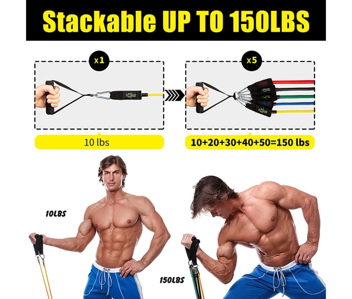 Pick up This AllvodesBands Resistance Bands Set for Your Home Gym Men