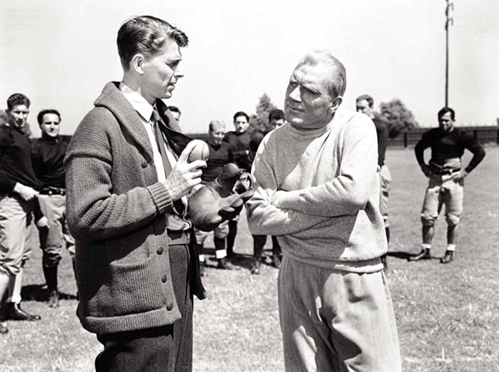 Ronald Reagan and Pat O'Brien in 