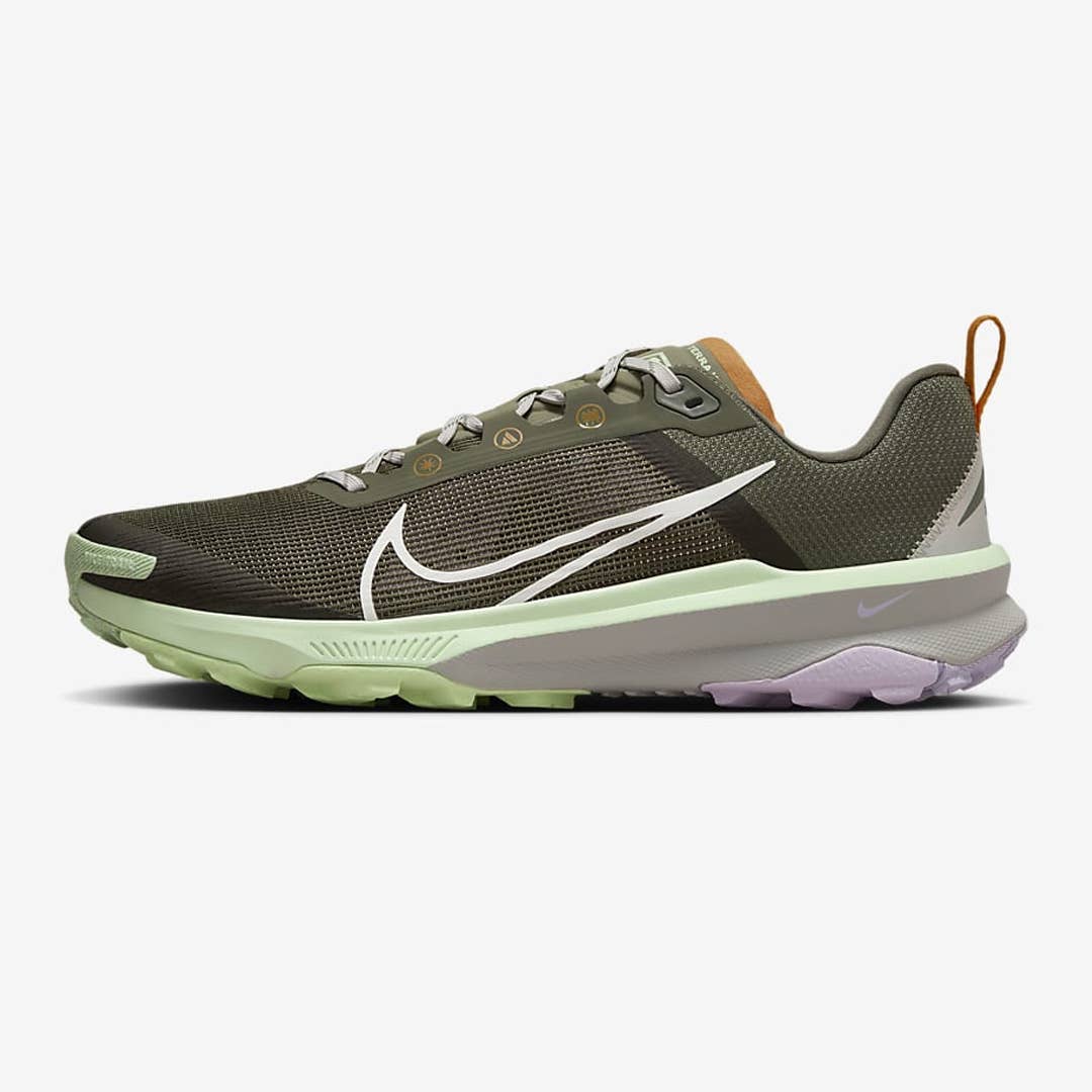 The Nike Kiger 9 in Medium Olive/Neutral Olive/Lilac Bloom/Summit White is on sale right now at Nike