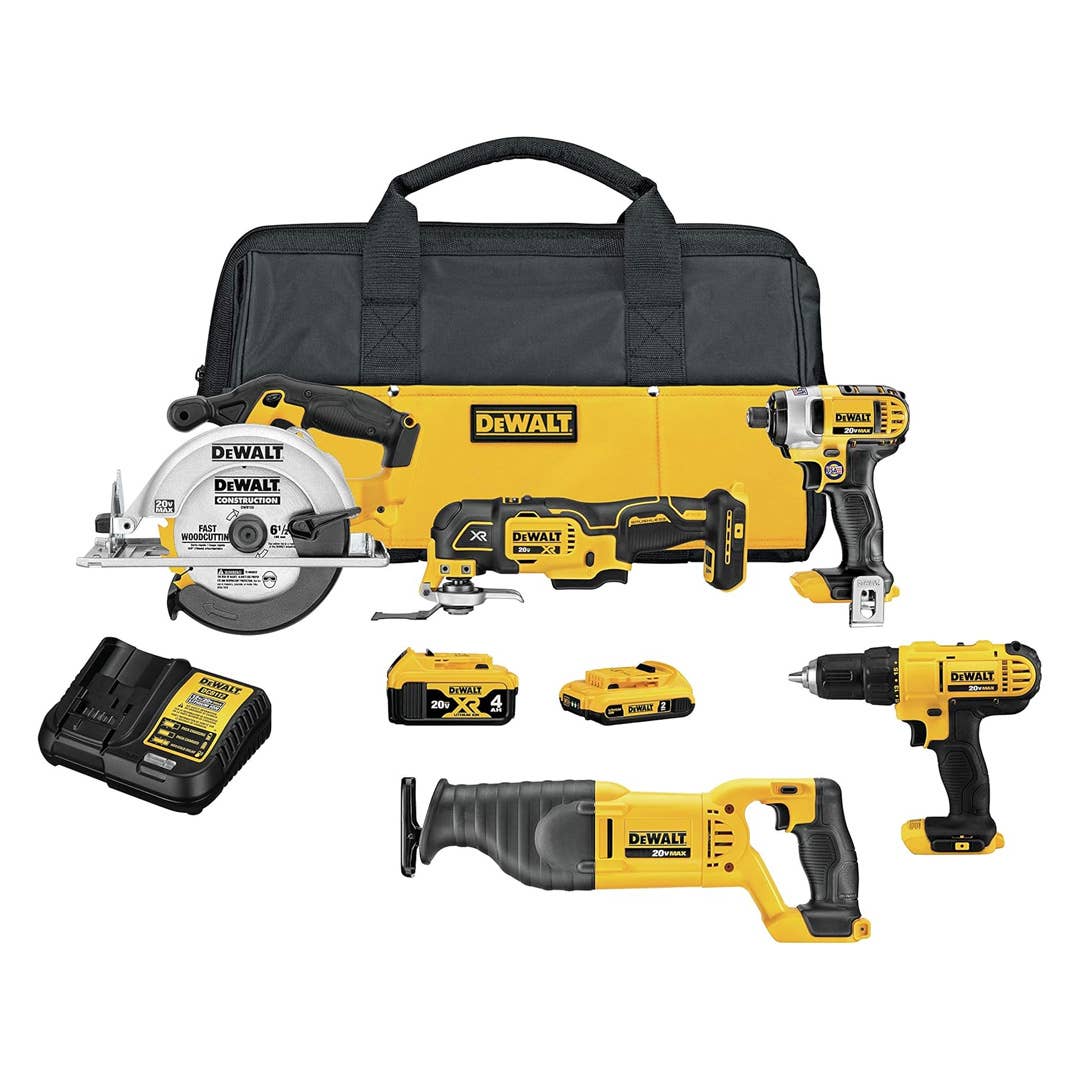 The DeWalt 20V Max Power Tool Combo Kit is on sale right now at Amazon