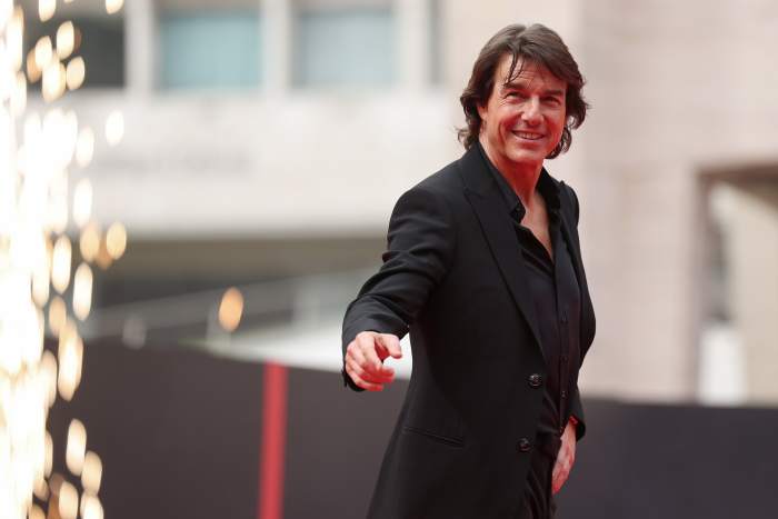 NEW YORK, NEW YORK - MAY 18: Tom Cruise arrives at the US Premiere of "Mission: Impossible – The Final Reckoning" at Lincoln Center Plaza in New York, New York on May 18, 2025. (Photo by Cindy Ord/Getty Images for Paramount Pictures)