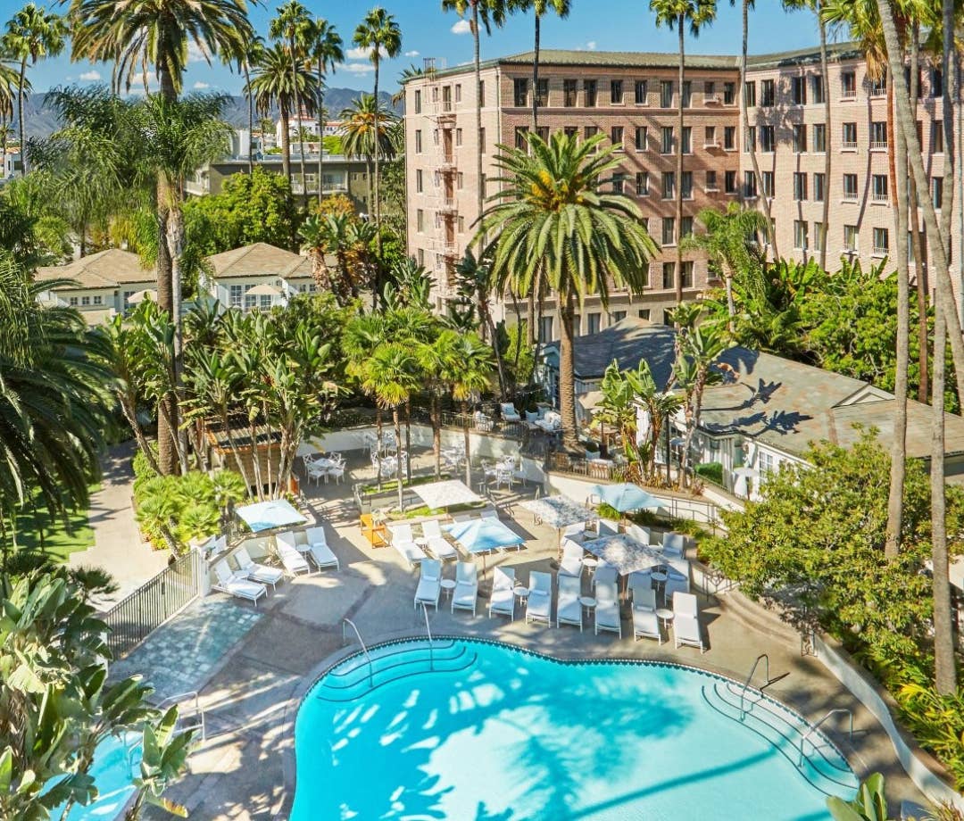 Outdoor pool at Fairmont Miramar Hotel & Bungalows, Santa Monica, California