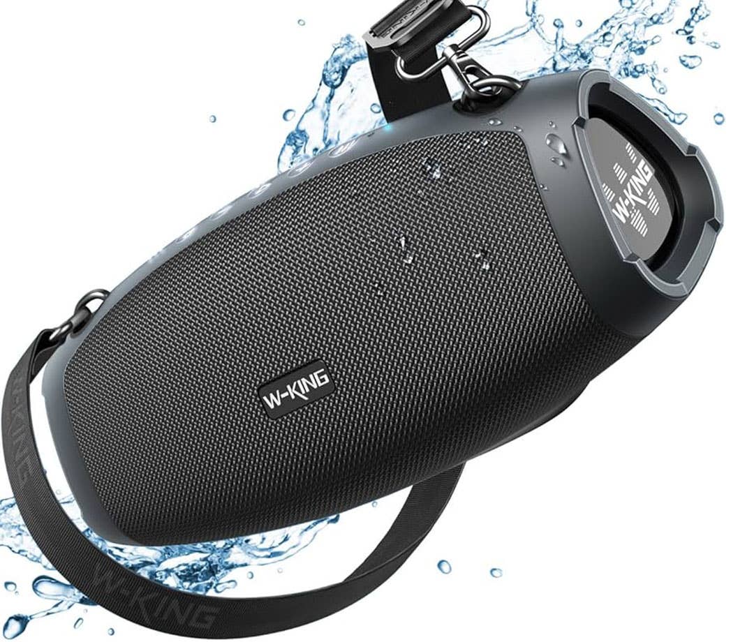 Best Travel Gifts for Men: W-KING Portable Loud Bluetooth Speaker