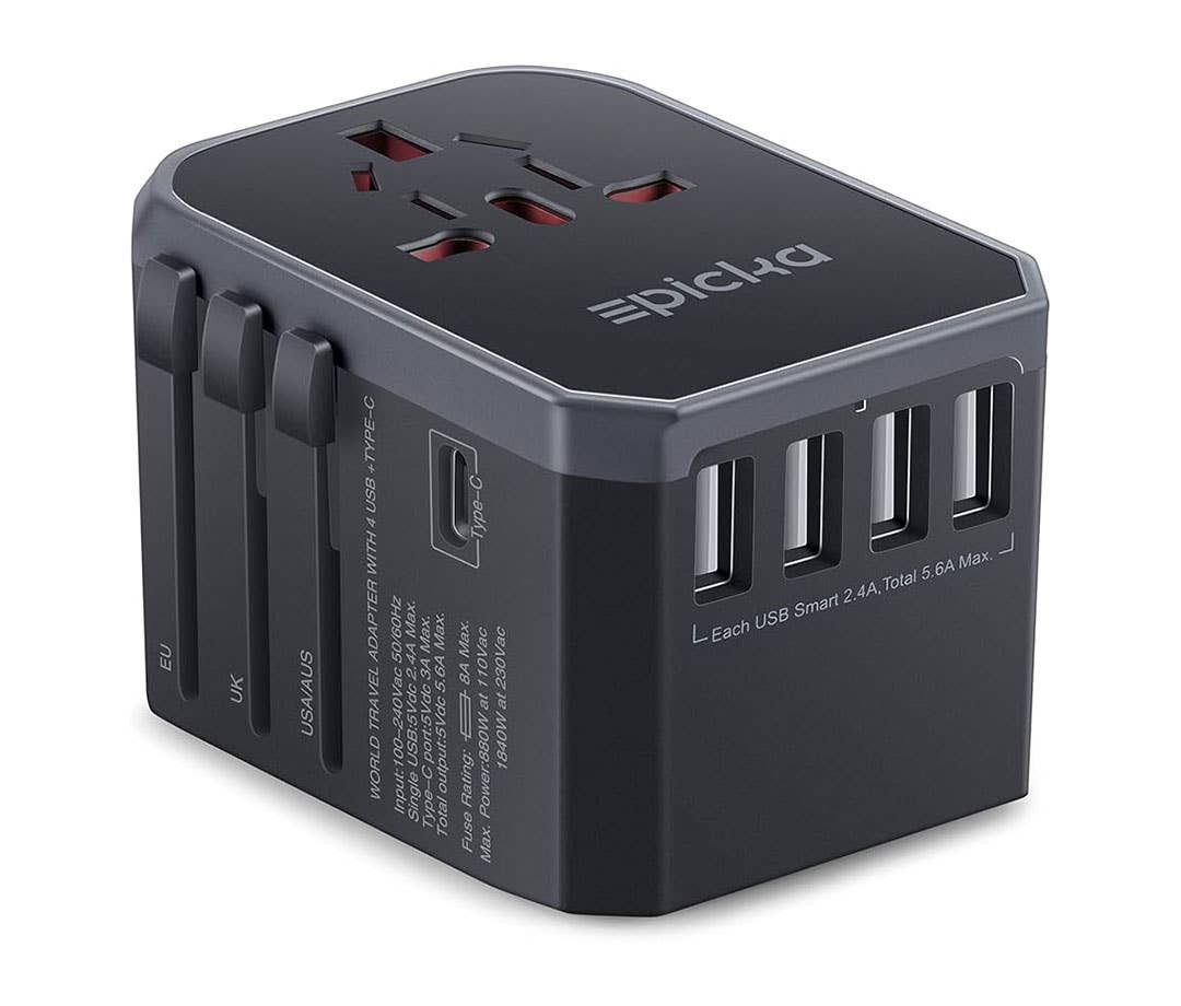Best Travel Gifts for Men: Epicka Universal Travel Adapter