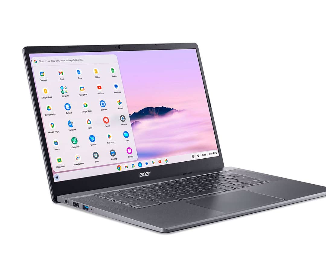 Travel Gifts for Men Acer Chromebook Plus 515 Laptop with Google AI 