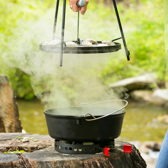 Field Tested CampMaid's 6piece Dutch Oven and Outdoor Cookout Grill Set Men's Journal