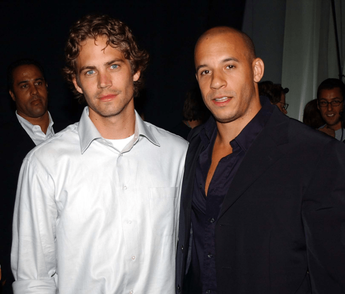 Best Vin Diesel Quotes: Vin Diesel and Paul Walker backstage at 2002 MTV Movie Awards.
